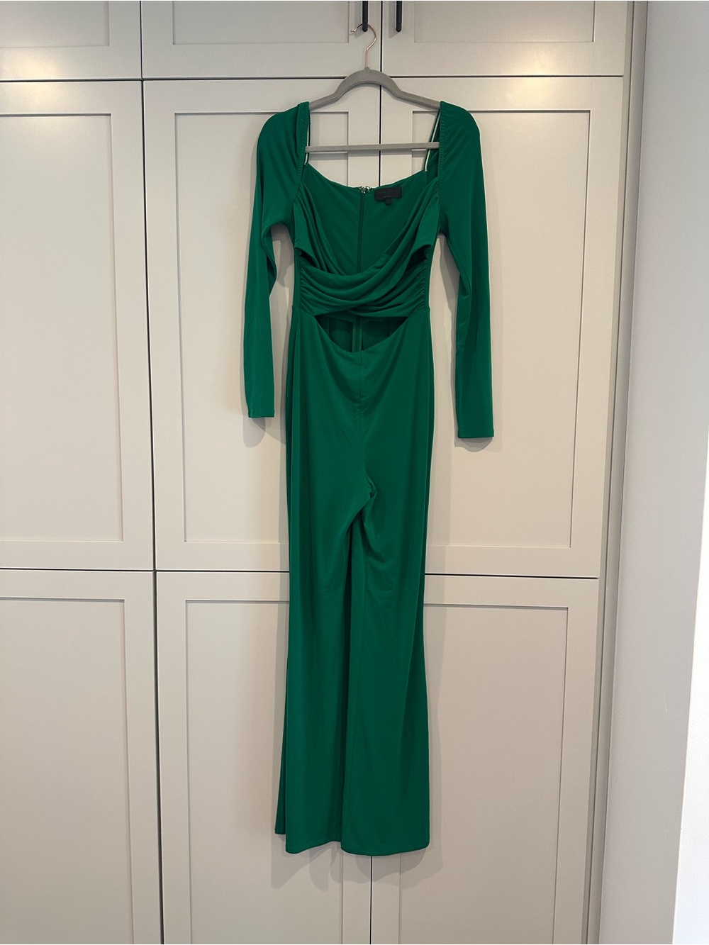 Michael Costello x REVOLVE Jane Jumpsuit Emerald Green
